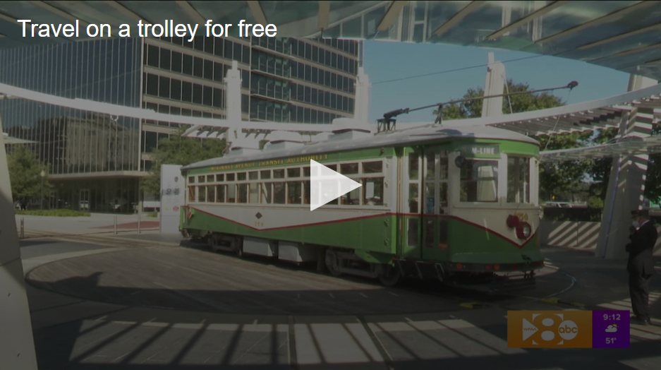 Travel on a trolley for free
