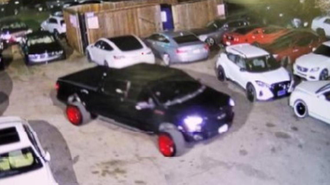 Police searching for black truck with red rims after shooting in Uptown Dallas